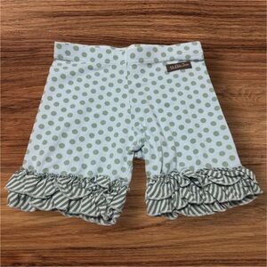 Matilda Jane Mint Polka Dot Ruffle Shorts Size 6